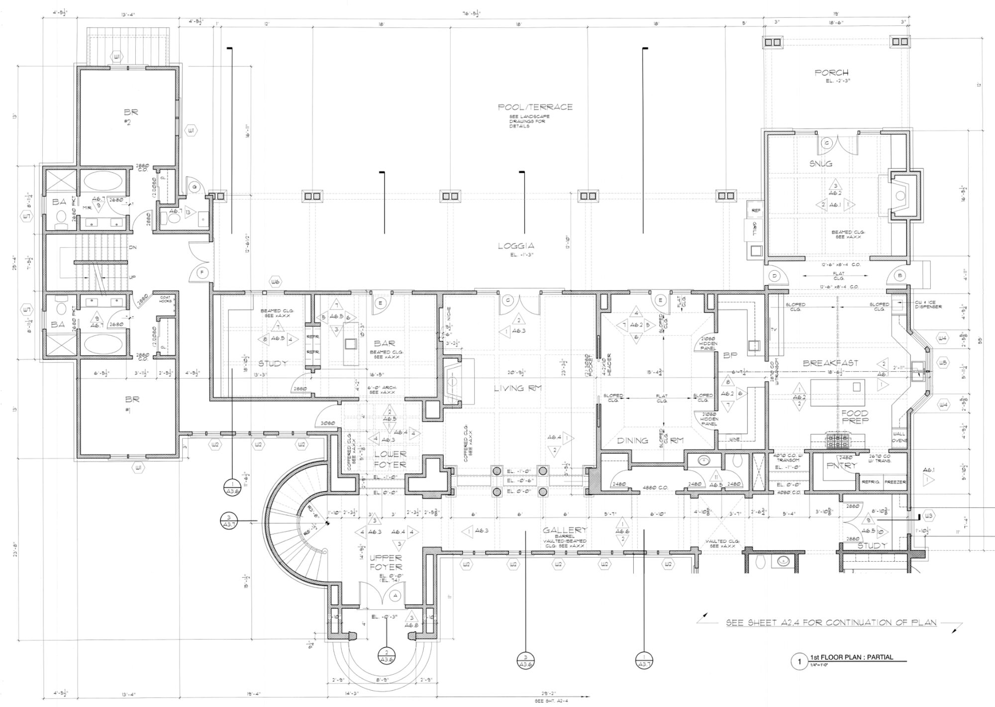 First floor plan, West Wing and principal rooms