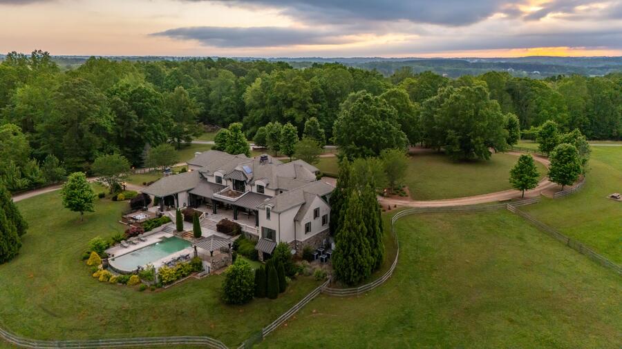 Aerial, residence and grounds